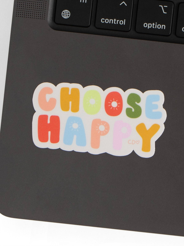 Choose Happy Decal Sticker, 2 of 2
