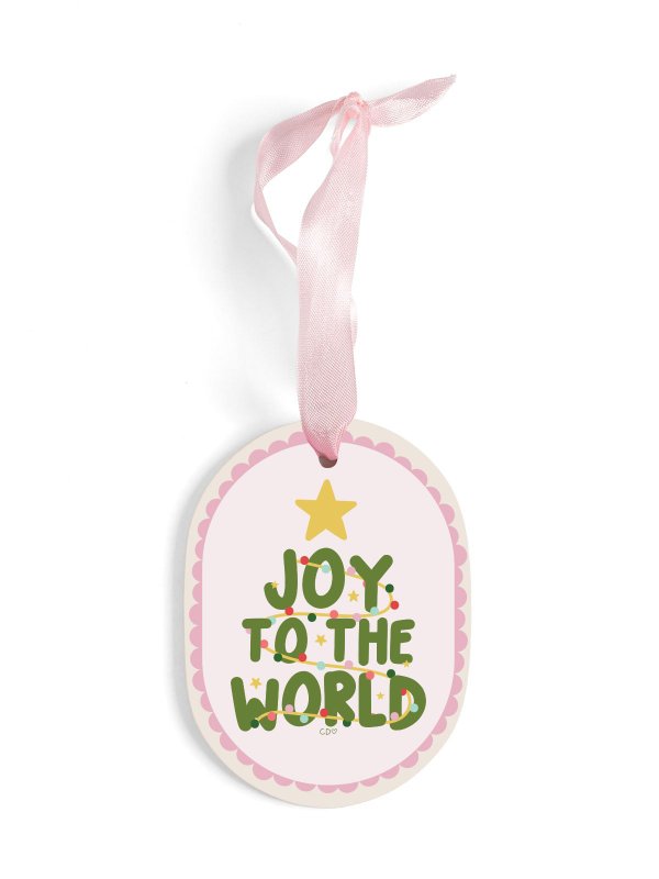 Joy to the World Ceramic Christmas Ornament, 2 of 2