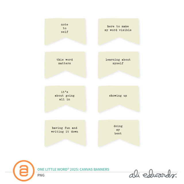 One Little Word® 2025 Digital Canvas Banners, 1 of 1