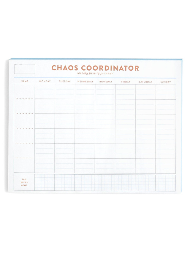 Chaos Coordinator Family Planner 8.5×11 Notepad, 1 of 3