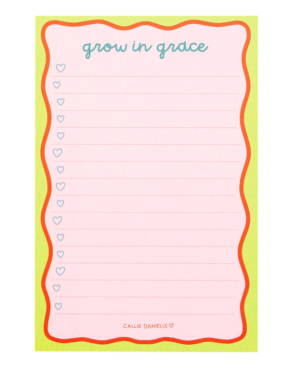 Grow In Grace 4×6 Notepad, 1 of 2