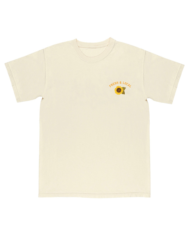 Sunflower Field Farmers Market Tee - Ivory, 5 of 5