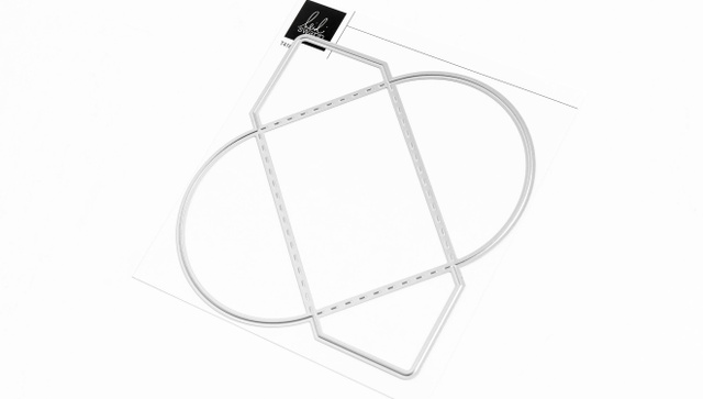 Metal Die Set : 2×3 Rounded Envelope, 2 of 2