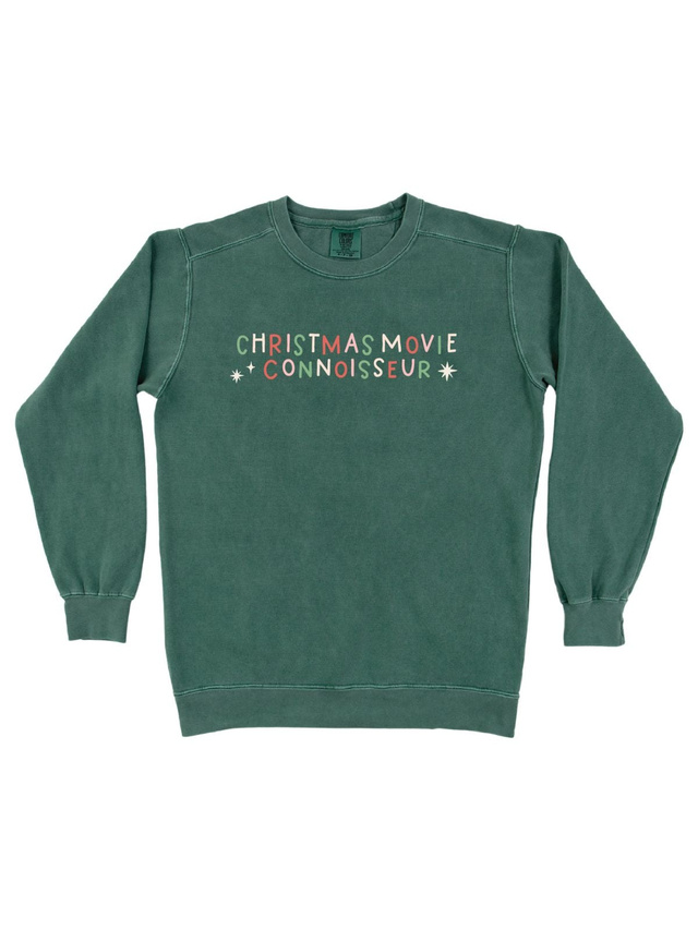 Christmas Movie Connoisseur Sweatshirt - Blue Spruce, 6 of 6