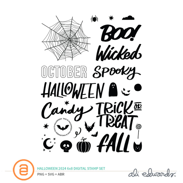 Halloween 2024 Digital 6×8 Stamp Set, 1 of 1