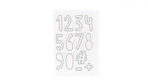 Numbers Are Awesome #10 4×6 Stamp Set, 1 of 2