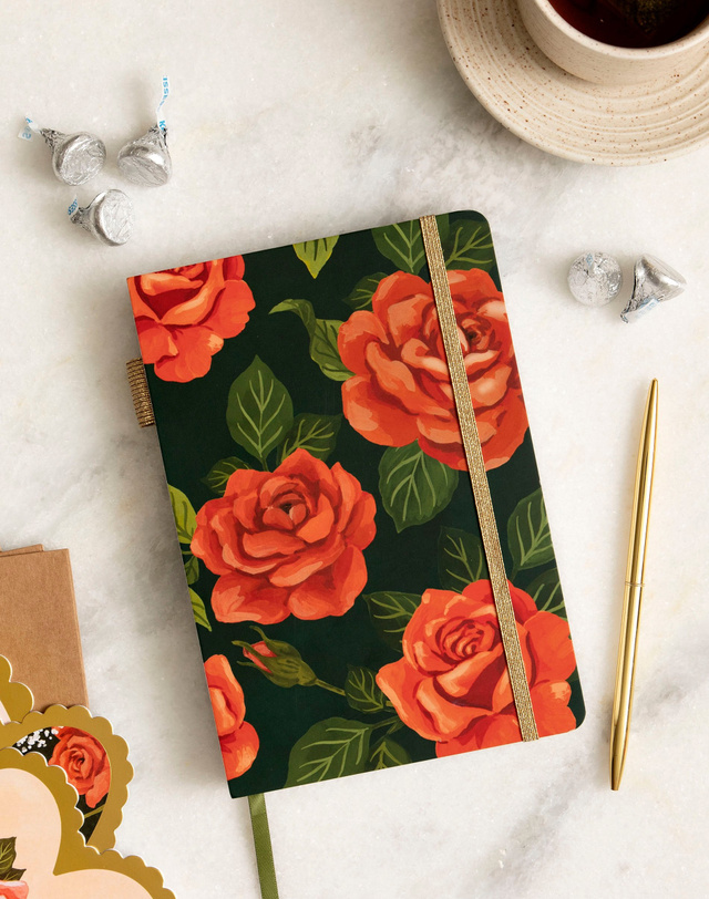 Roses Lined Lay Flat Journal, 1 of 4