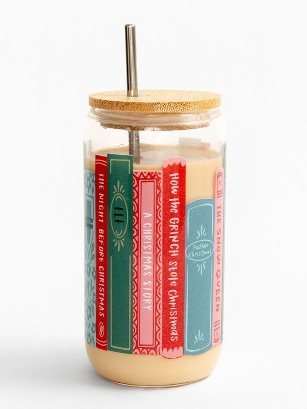 Holiday Books Glass Can, 4 of 6