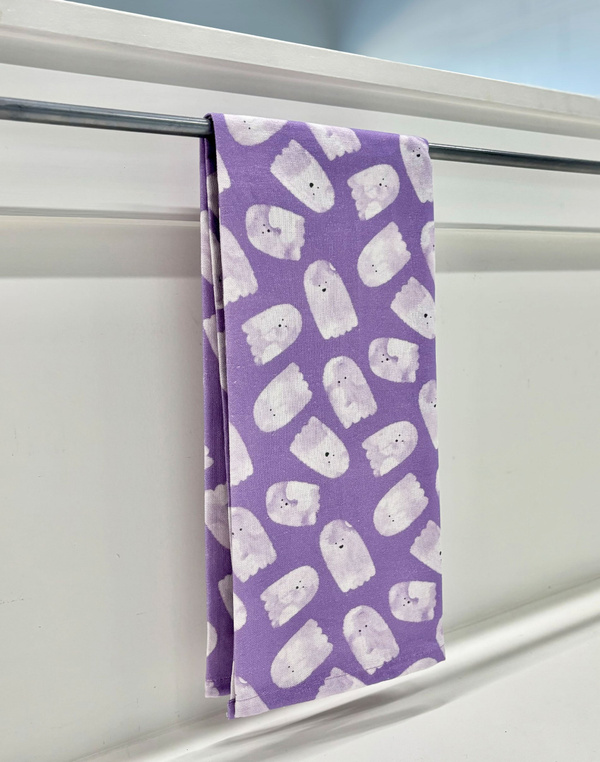 Happy Ghosts Tea Towel, 1 of 2