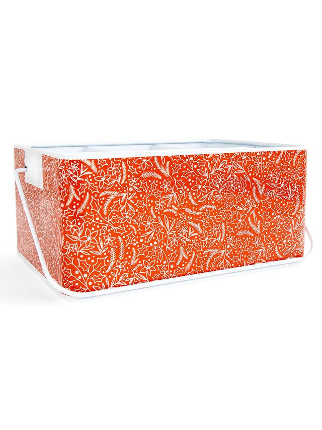 Holiday Floral Tin Utensil Caddy, 2 of 4