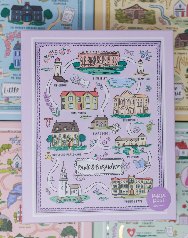 Pride & Prejudice Map - 500 Piece Jigsaw Puzzle, 4 of 8