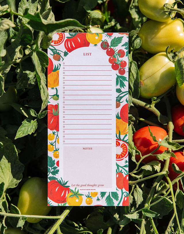 Tomato Vine Market List Notepad, 1 of 3