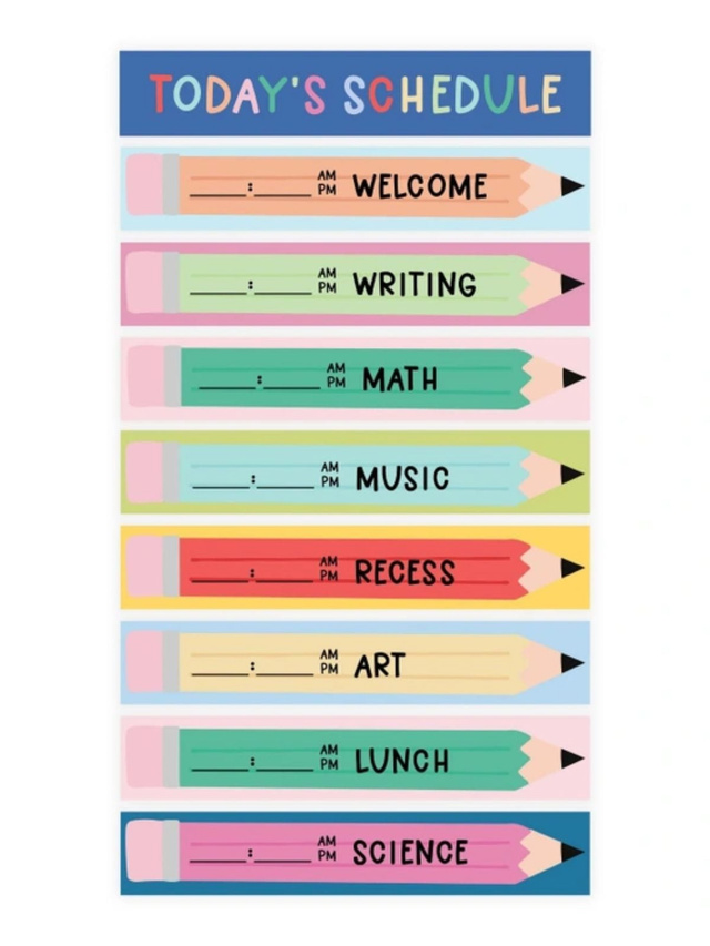 Class Schedule Paper Die Cuts, 2 of 2