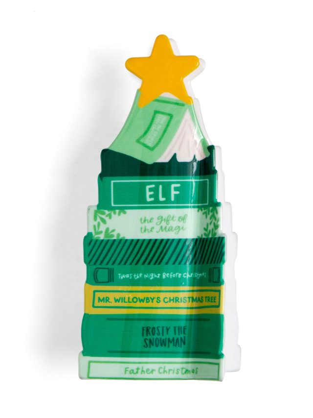 Classic Christmas Book Stack Claw Hair Clip, 2 of 3