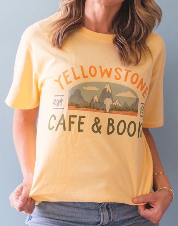Yellowstone Cafe and Books Tee - Butter, 2 of 4