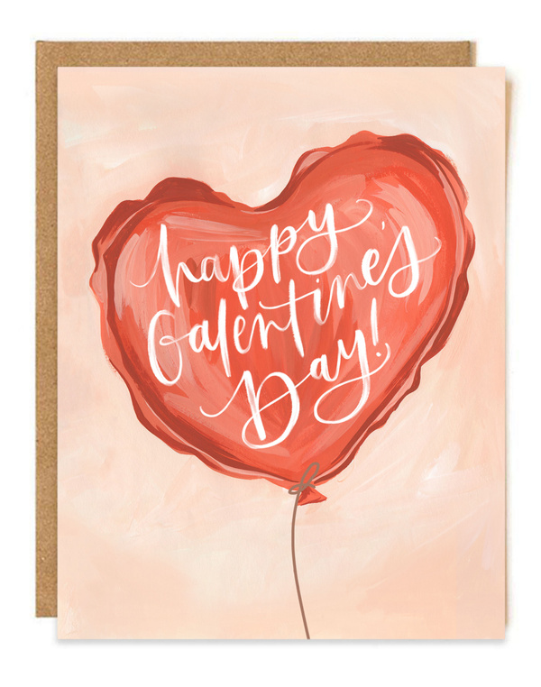 Galentine's Balloon Greeting Card, 1 of 1