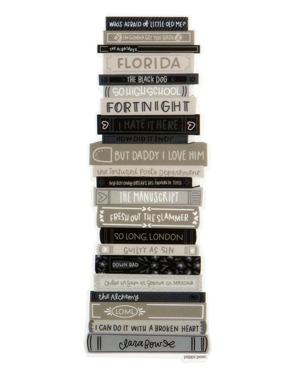 Poetry Book Stack Transparent Bookmark, 1 of 2