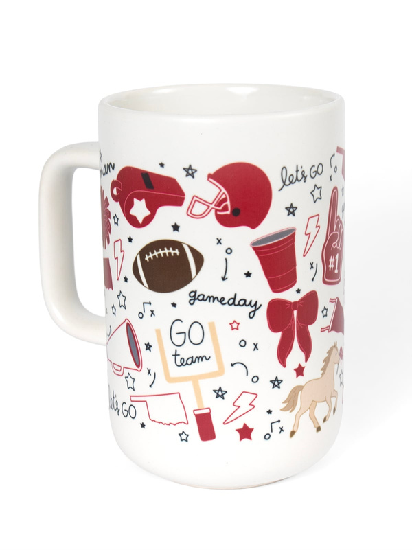 Norman Football Game Day Tall Ceramic Mug, 2 of 3