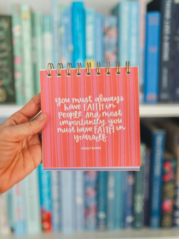 52 Weeks of Rom Com Quotes Desk Flip Calendar, 2 of 7