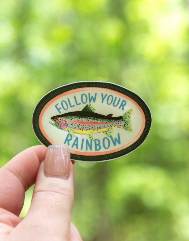 Follow Your Rainbow Decal Sticker, 1 of 5