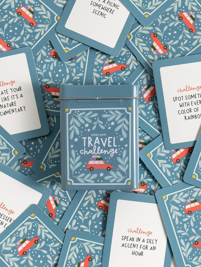Travel Challenge Game - Deck of Cards + Storage Tin, 7 of 8