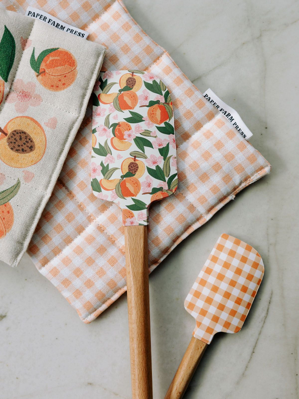Peach Blossom Silicone Kitchen Spatulas - Set of 2, 2 of 9