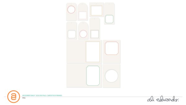 December Daily® 2026 Digital Cardstock Frames, 1 of 1