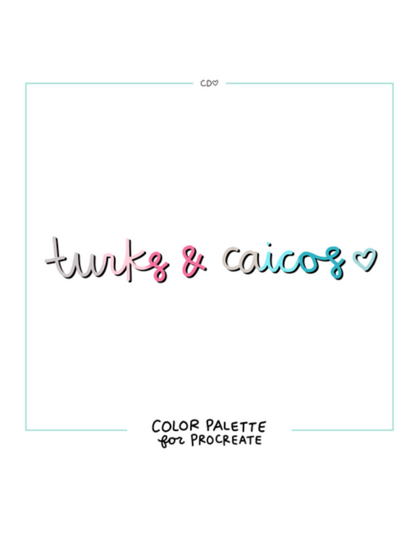 Turks & Caicos Procreate Color Palette, 1 of 1