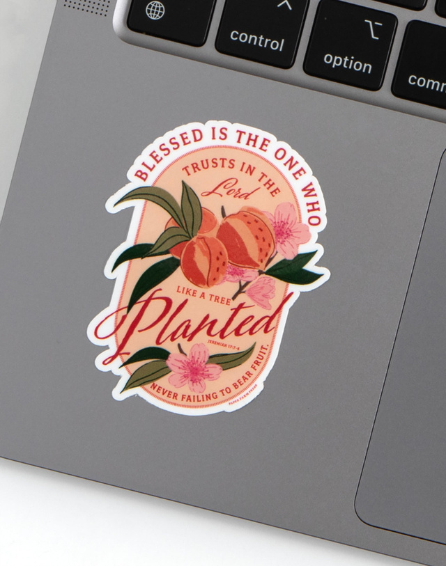 Peach Faith Decal Sticker, 2 of 4