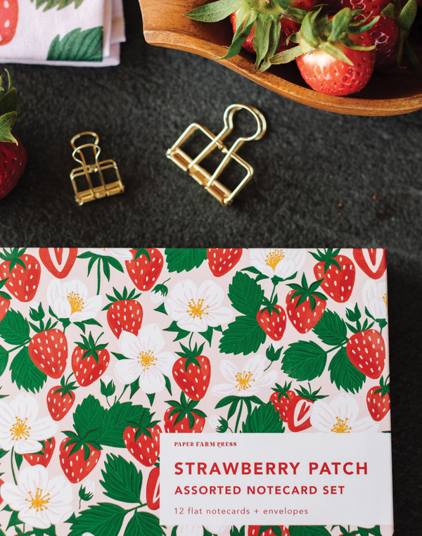 Strawberry Patch Assorted Notecard Set, 2 of 7