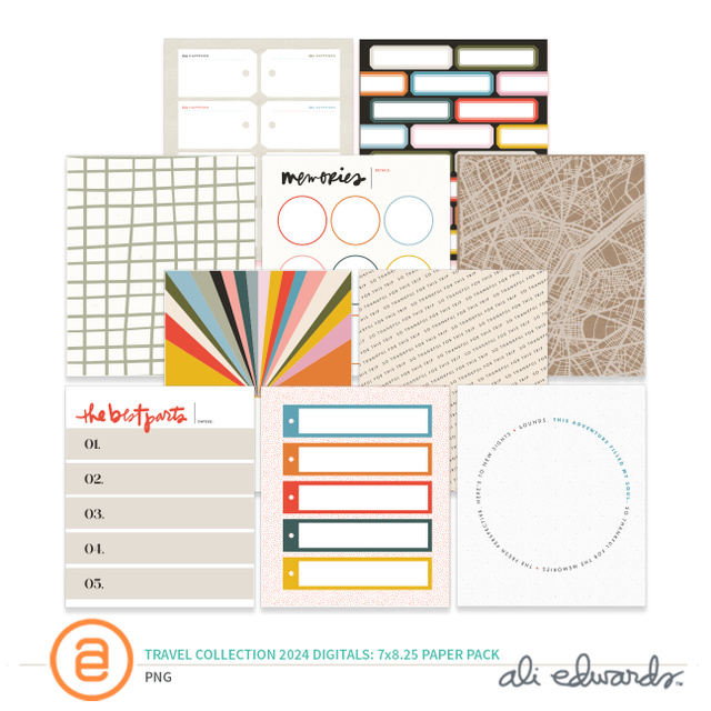 Travel Collection 2024 Digital 7×8.25 Paper Pack, 1 of 1