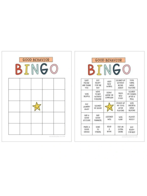Good Behavior Digital Bingo Chart, 2 of 3