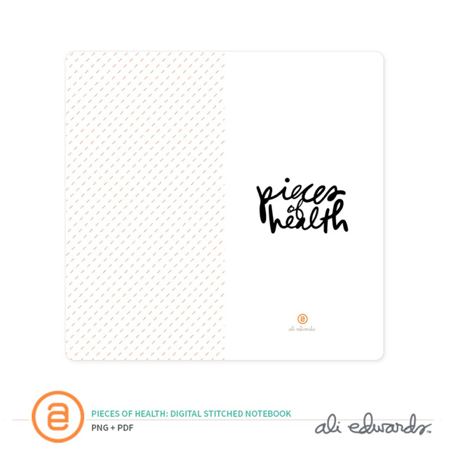 Pieces of Health Digital Stitched Notebook, 1 of 1