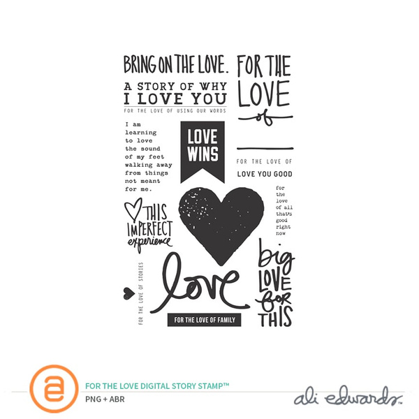 For The Love Digital Story Stamp™, 1 of 1