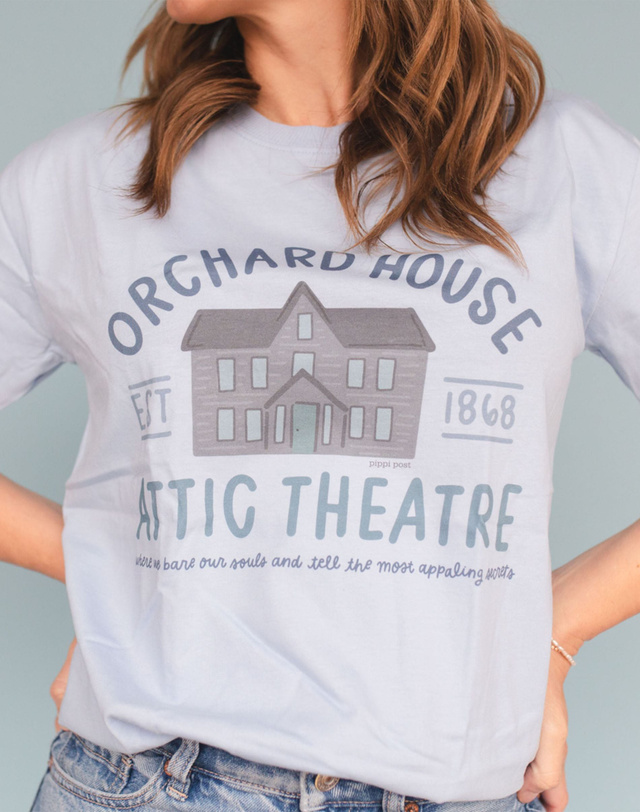 Orchard House Attic Theatre Tee - Hydrangea, 3 of 4