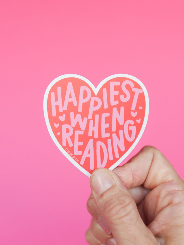 Happiest When Reading Decal Sticker, 2 of 3