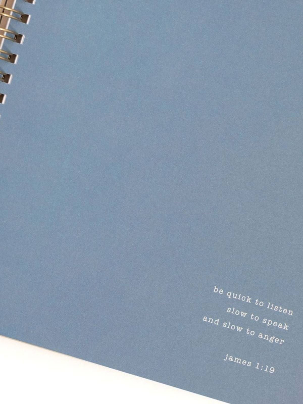 Dove Grey Bible Study Spiral Notebook, 5 of 13