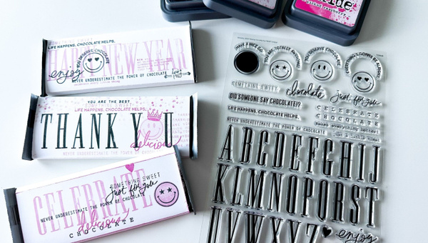 Stamp Set : 6×8 Life Happens, Chocolate Helps, 4 of 6