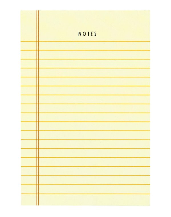 Yellow Notes Notepad, 1 of 2