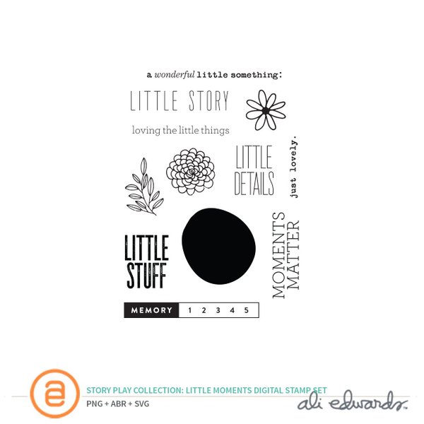 Story Play Little Moments Digital Stamp Set, 1 of 1