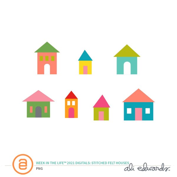 Week In The Life™ 2021 Digital Felt Houses, 1 of 1