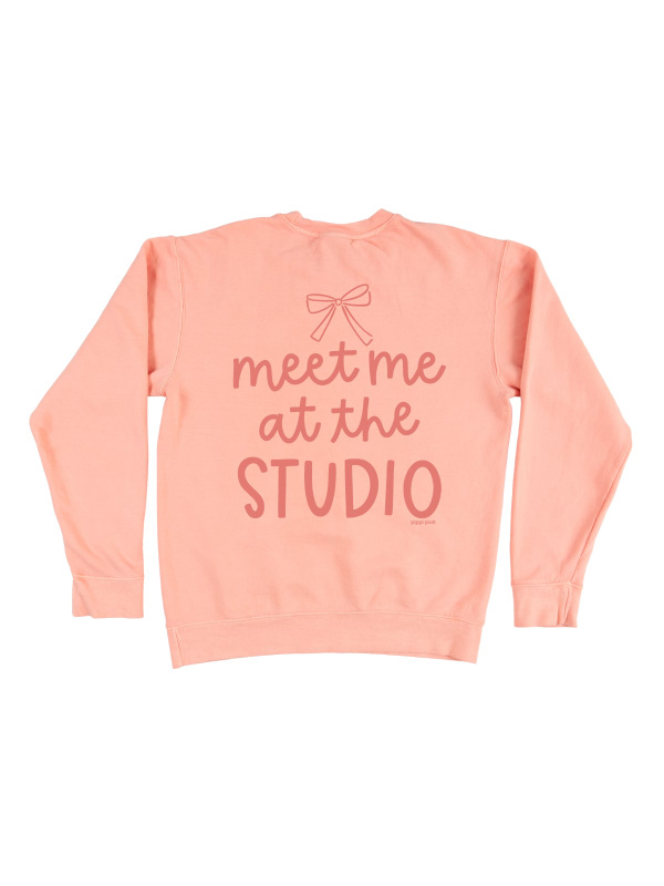 Meet Me At The Studio Dance Sweatshirt - Peachy, 5 of 6