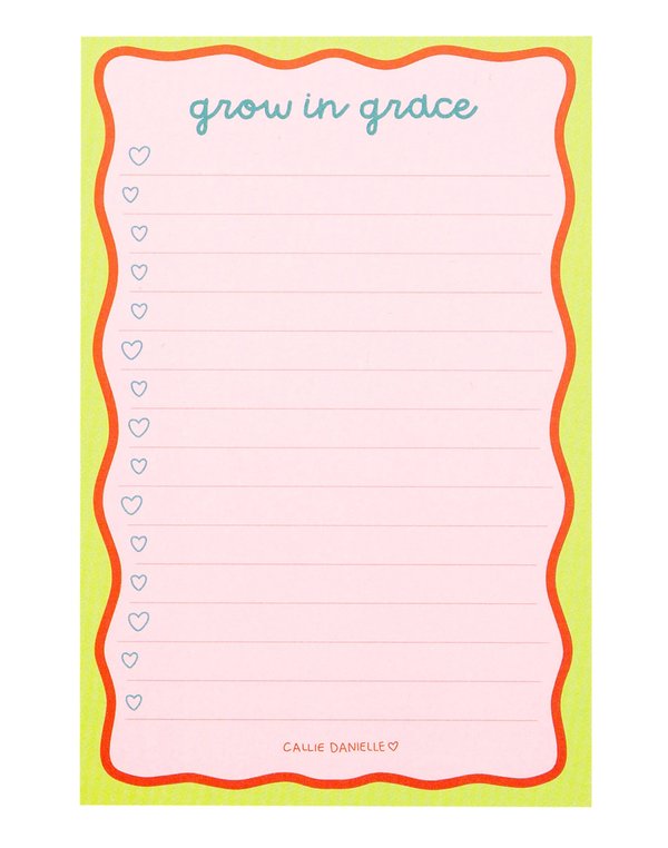 Grow In Grace 4×6 Notepad, 1 of 2