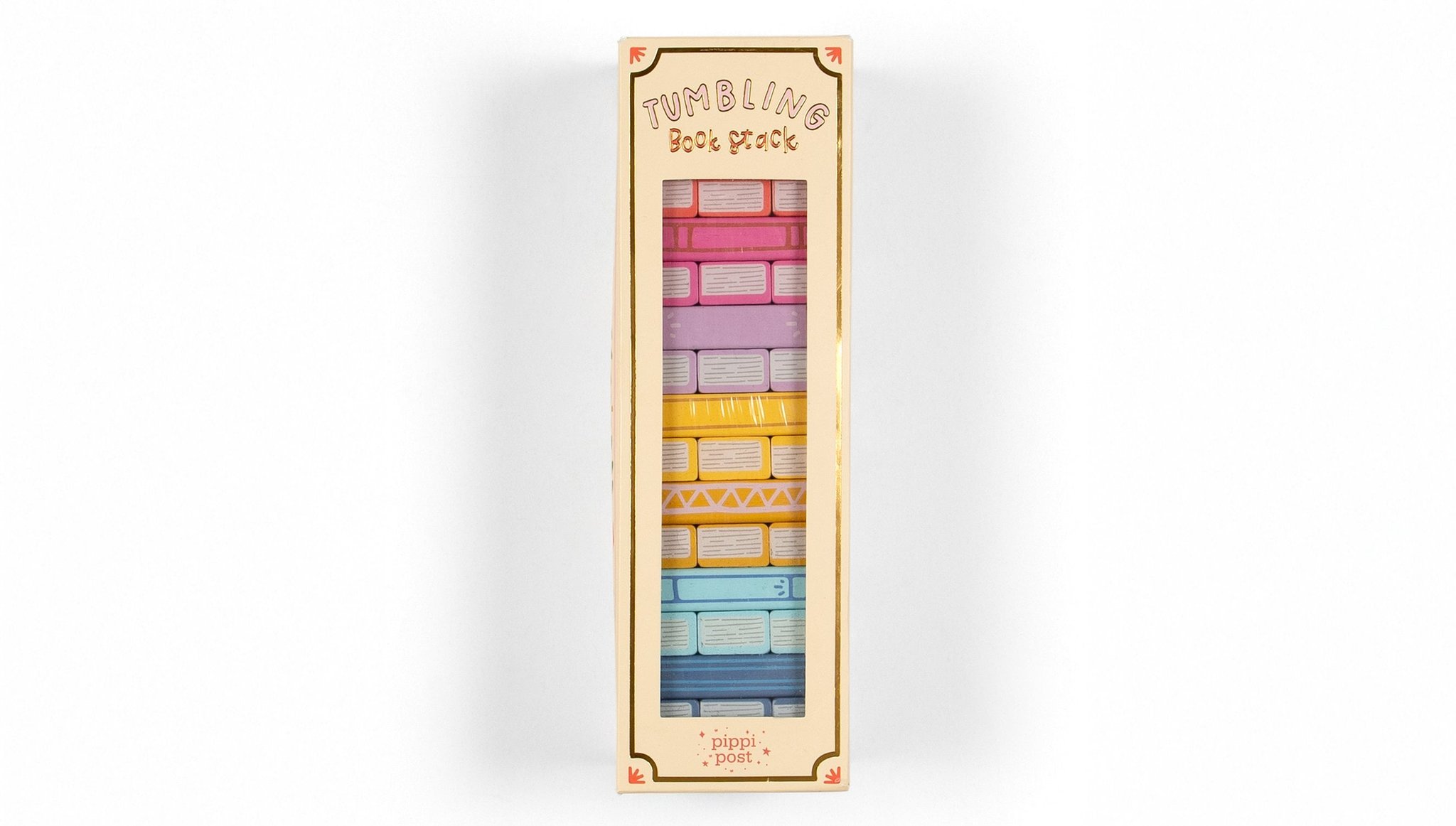 Tumbling Book Stack - Wooden Block Stacking & Balance Game