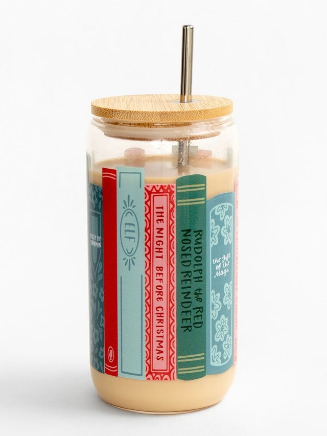 Holiday Books Glass Can, 6 of 6