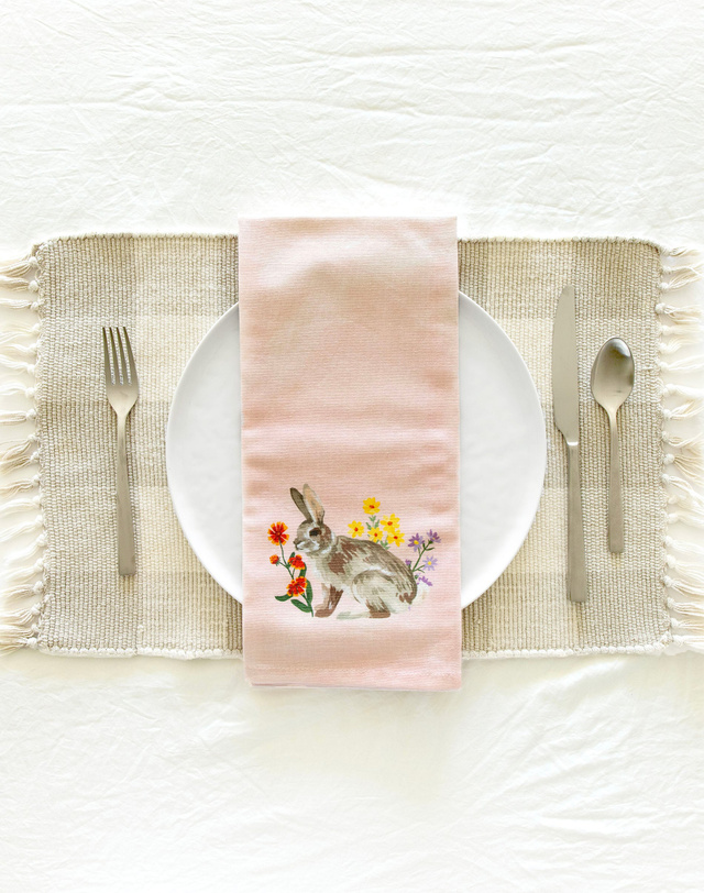 Wildflower Bunny Kitchen Towel, 3 of 5
