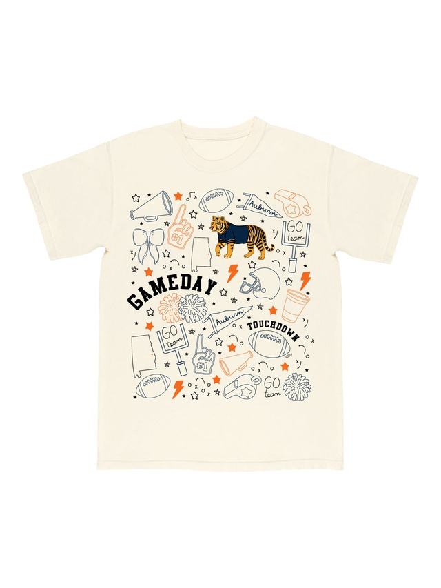 Auburn Football Game Day Tee - Ivory, 6 of 7