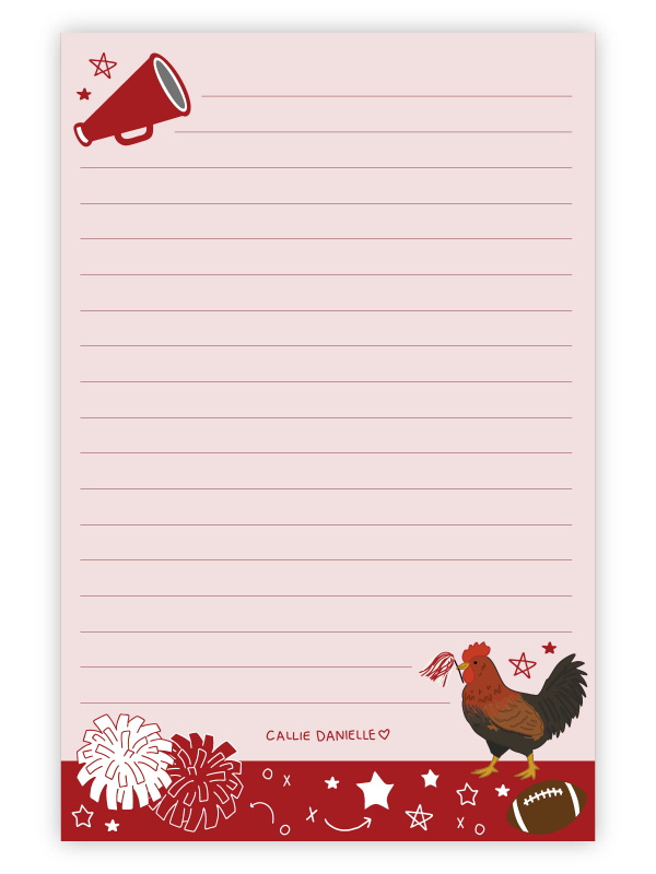 Columbia Football Game Day 4×6 Lined Notepad, 1 of 2