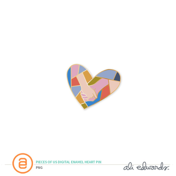 Pieces of Us Digital Enamel Pin, 1 of 1