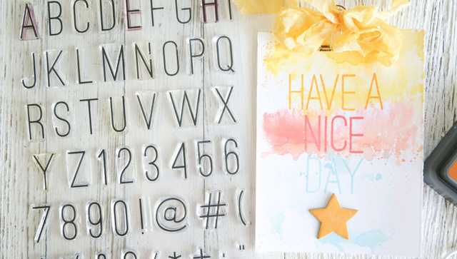 Stamp Set : 6×8 August Alphas and Numbers, 3 of 5